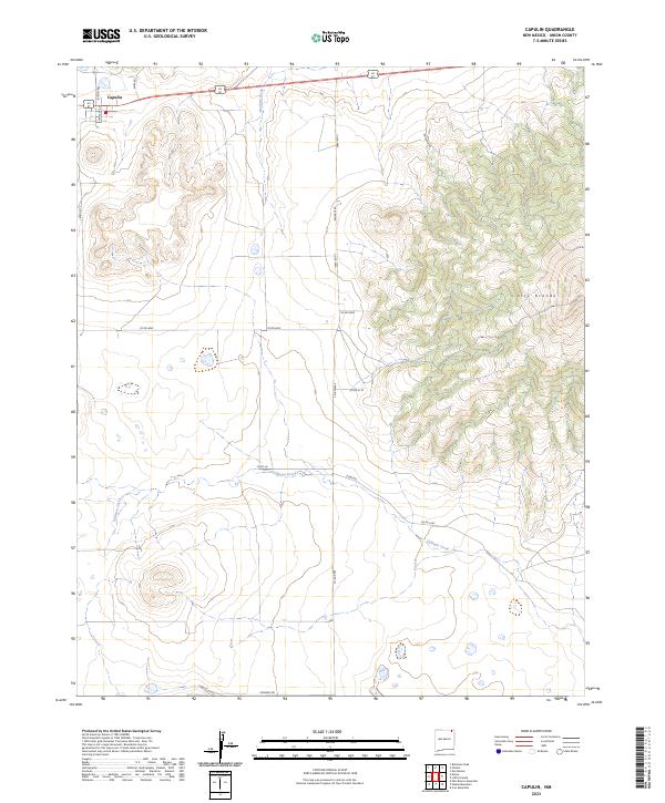 USGS Topographic Map – Capulin