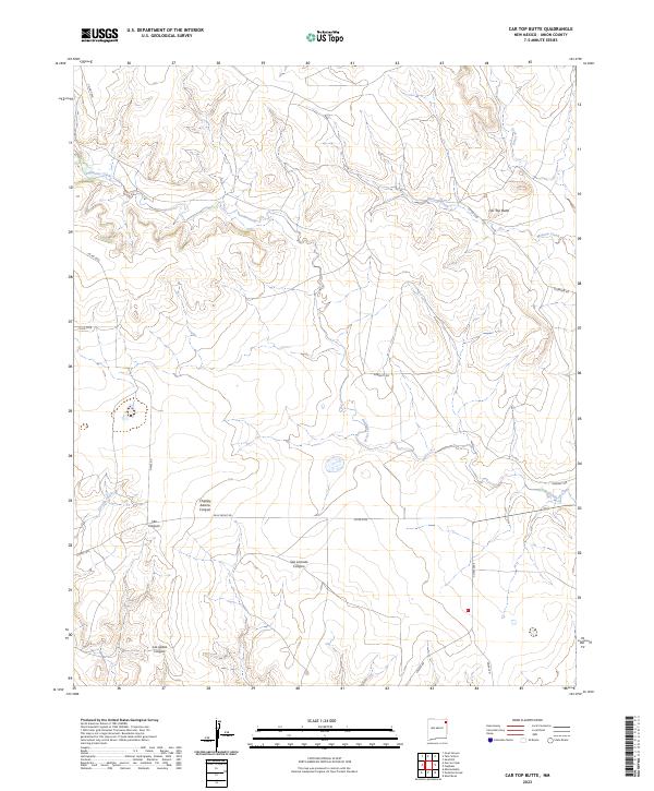 USGS Topographic Map – Car Top Butte