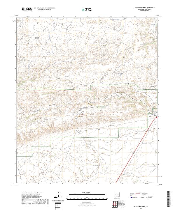 USGS Topographic Map – Carlsbad Caverns