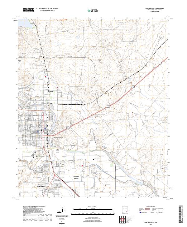 USGS Topographic Map – Carlsbad East