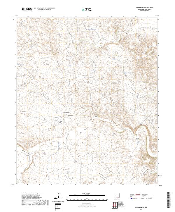 USGS Topographic Map – Carnero Peak