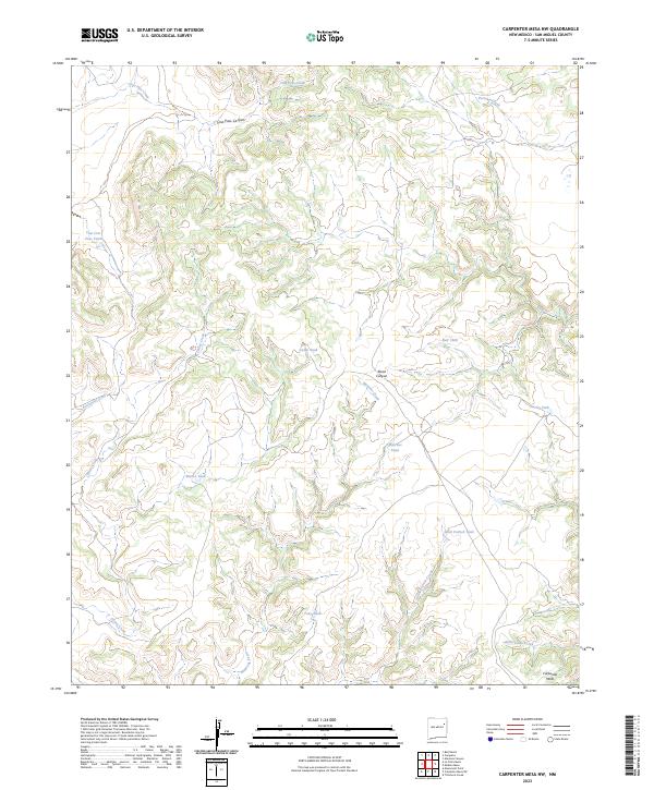USGS Topographic Map – Carpenter Mesa NW