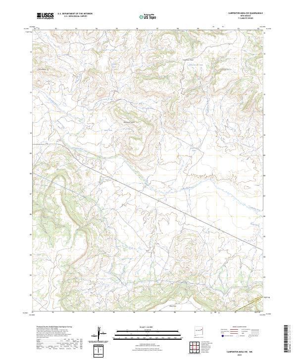 USGS Topographic Map – Carpenter Mesa SW