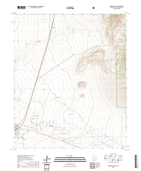 USGS Topographic Map – Carrizozo East