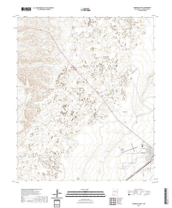 USGS Topographic Map – Carrizozo West