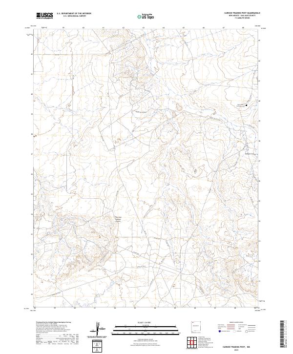 USGS Topographic Map – Carson Trading Post
