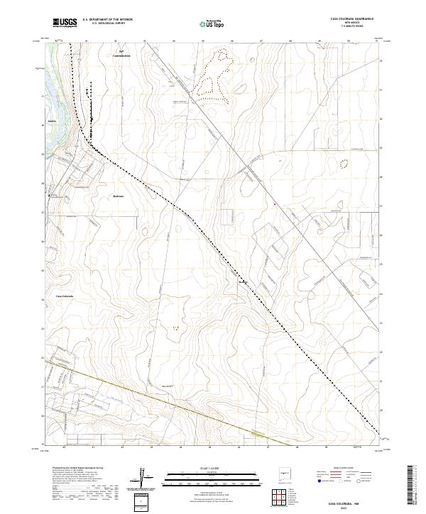 USGS Topographic Map – Casa Colorada