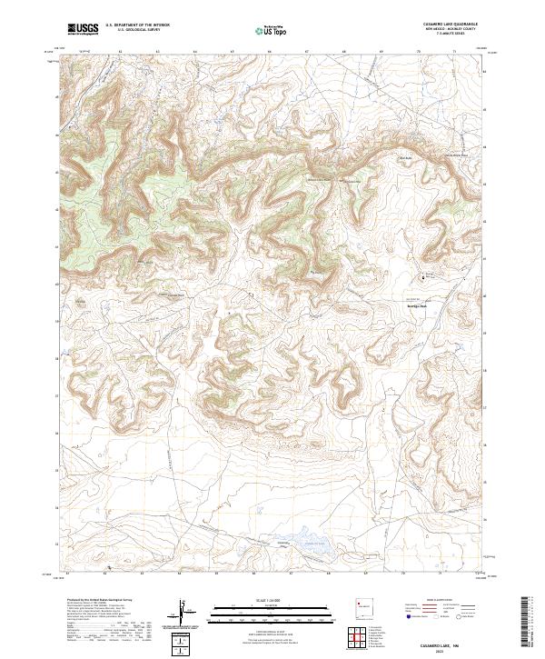 USGS Topographic Map – Casamero Lake