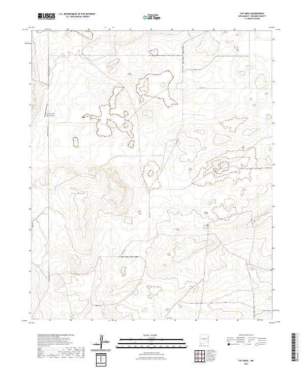 USGS Topographic Map – Cat Mesa