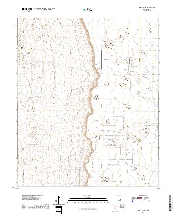 2023 Map of Caudill Ranch, 2023 Print