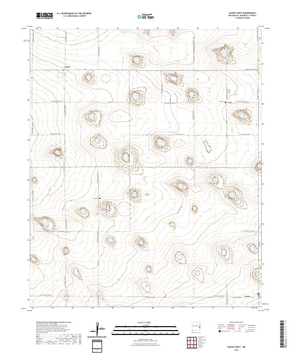 USGS Topographic Map – Causey West