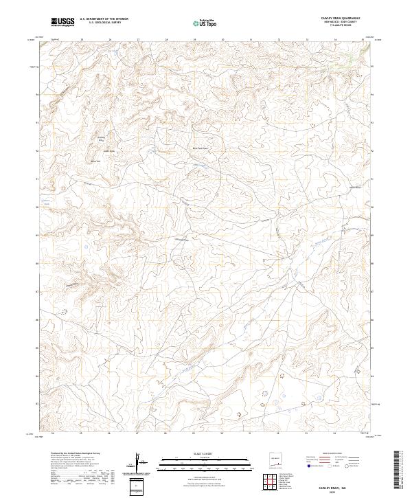 USGS Topographic Map – Cawley Draw