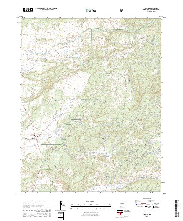 USGS Topographic Map – Cebolla