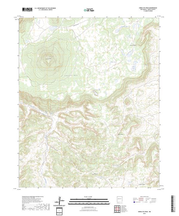 USGS Topographic Map – Cebollita Peak