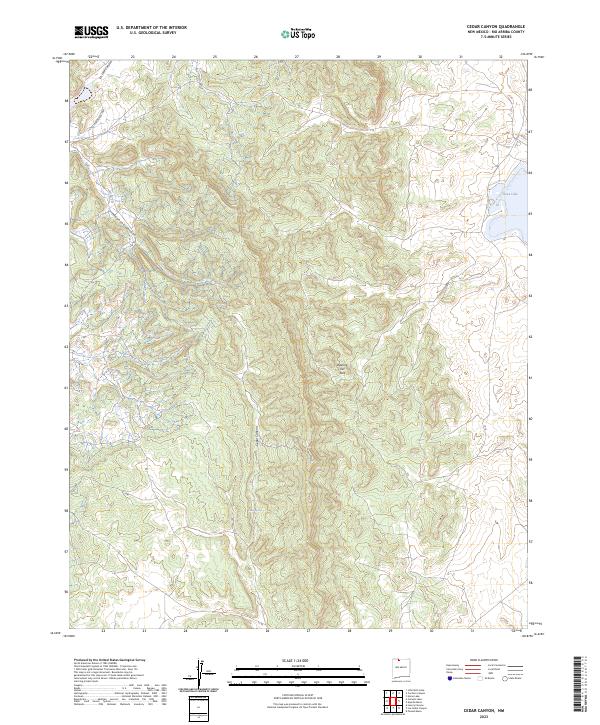 USGS Topographic Map – Cedar Canyon