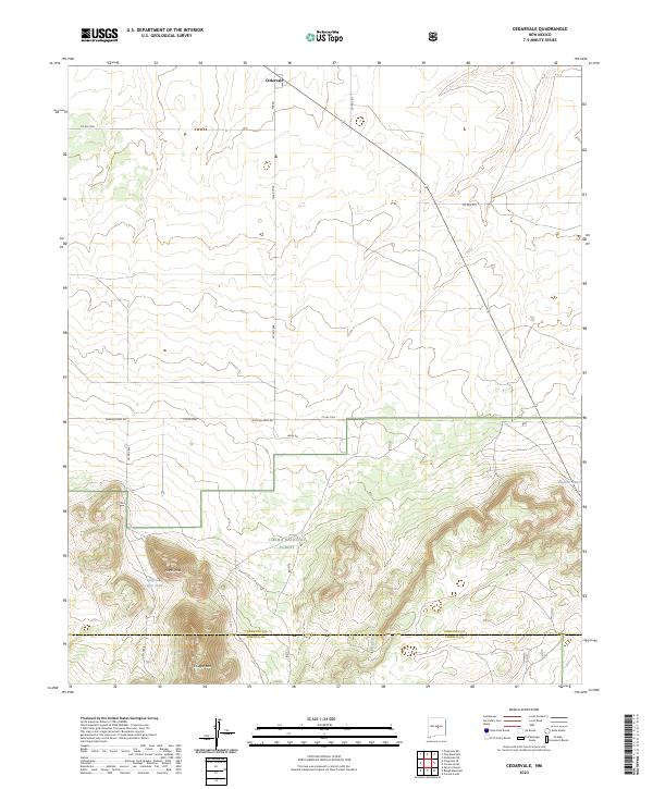 USGS Topographic Map – Cedarvale