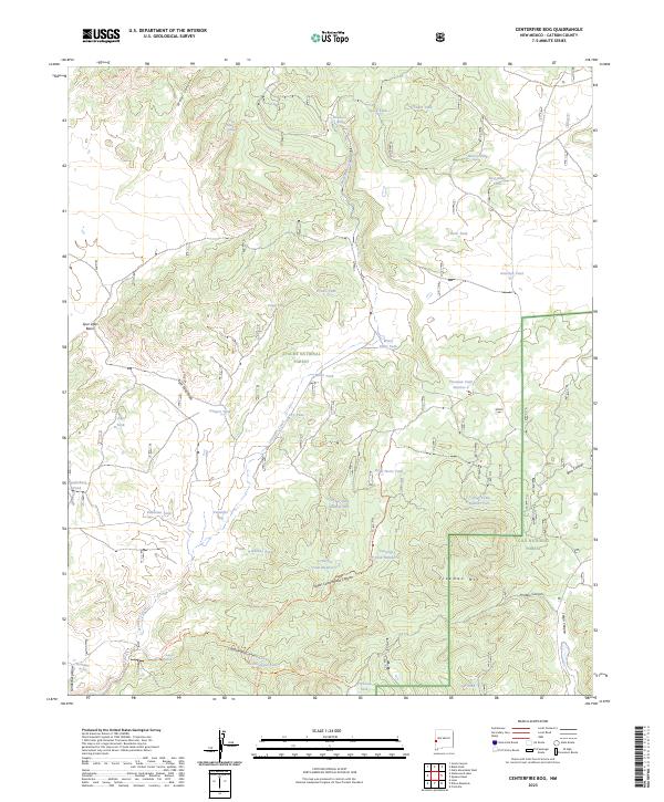 USGS Topographic Map – Centerfire Bog