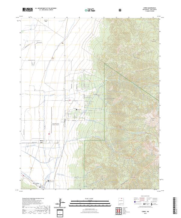 USGS Topographic Map – Cerro