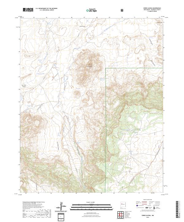 USGS Topographic Map – Cerro Alesna