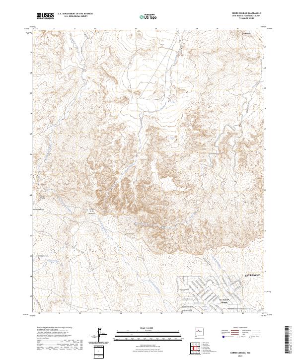 USGS Topographic Map – Cerro Conejo
