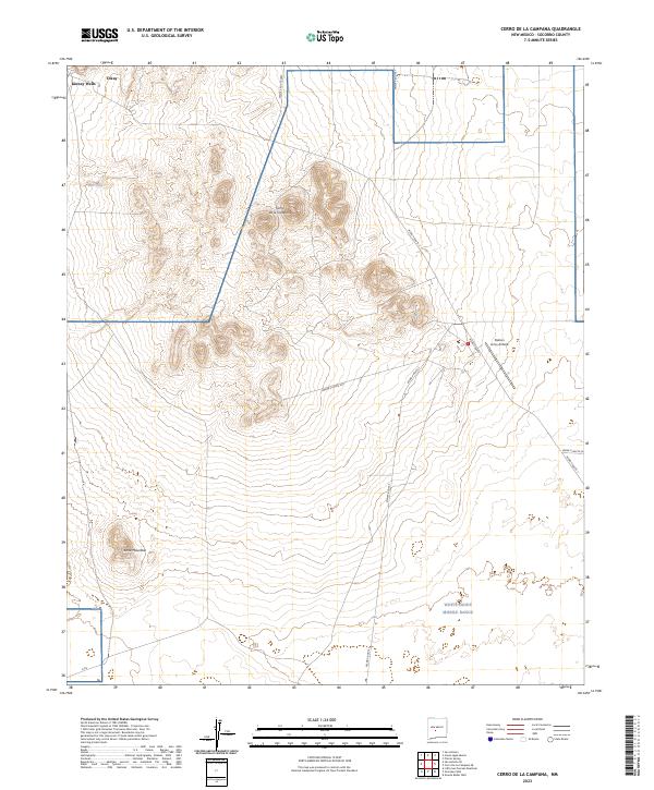USGS Topographic Map – Cerro De La Campana
