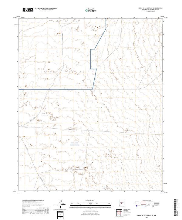 USGS Topographic Map – Cerro De La Campana SE