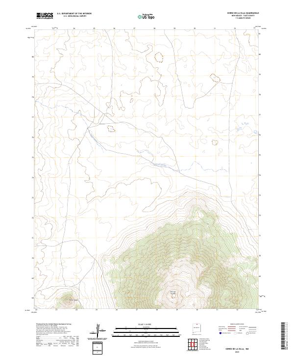 USGS Topographic Map – Cerro De La Olla