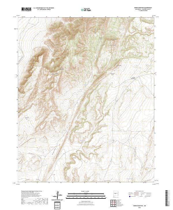 USGS Topographic Map – Cerro Montoso