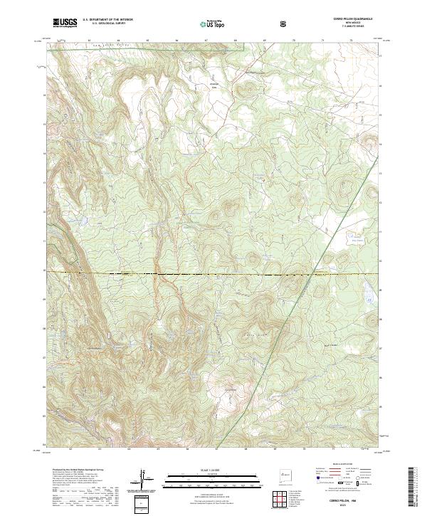 USGS Topographic Map – Cerro Pelon
