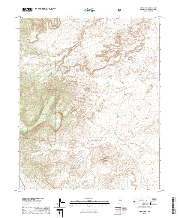 USGS Topographic Map – Cerro Tinaja