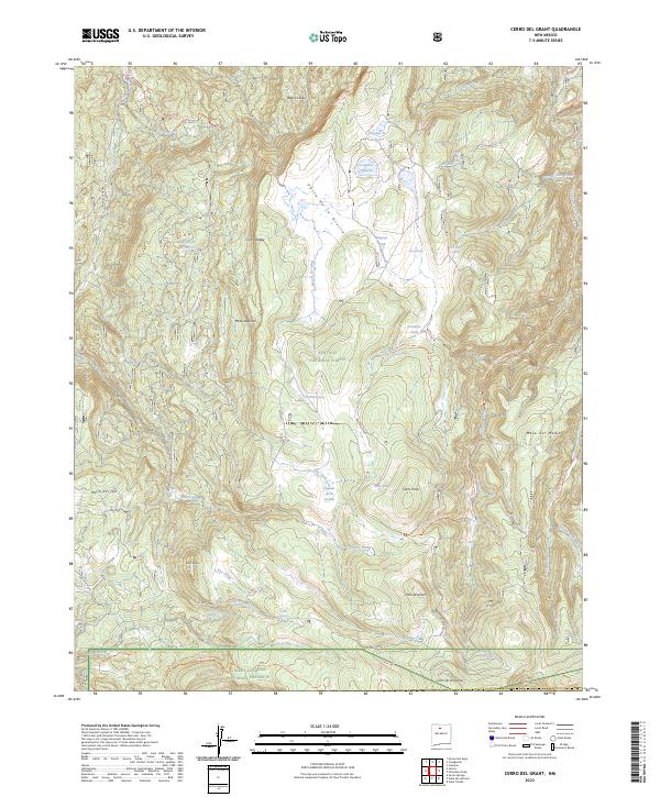 USGS Topographic Map – Cerro del Grant