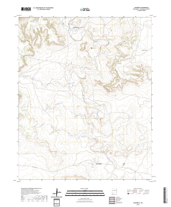 USGS Topographic Map – Chaperito