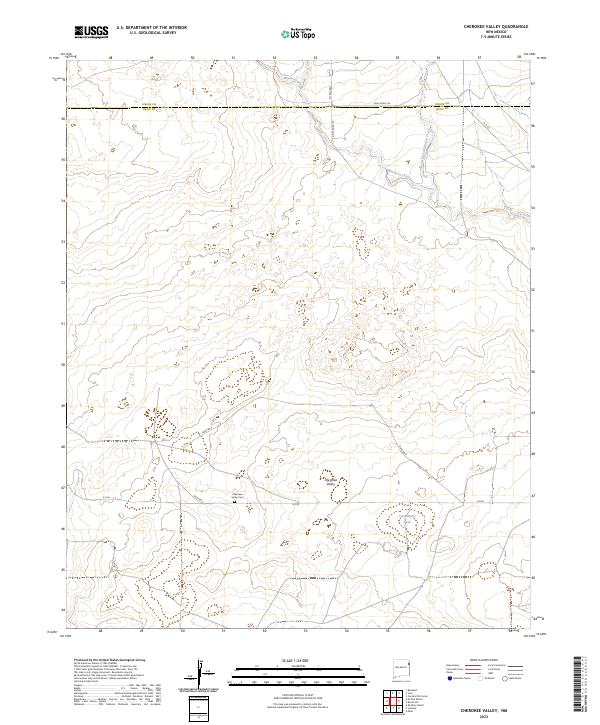 USGS Topographic Map – Cherokee Valley