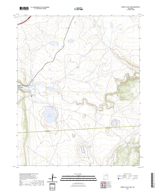 USGS Topographic Map – Cherry Valley Lake