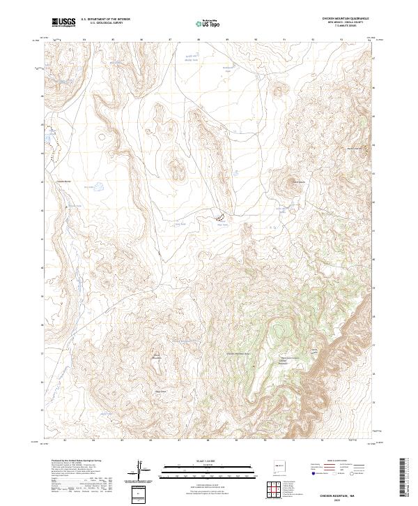 USGS Topographic Map – Chicken Mountain