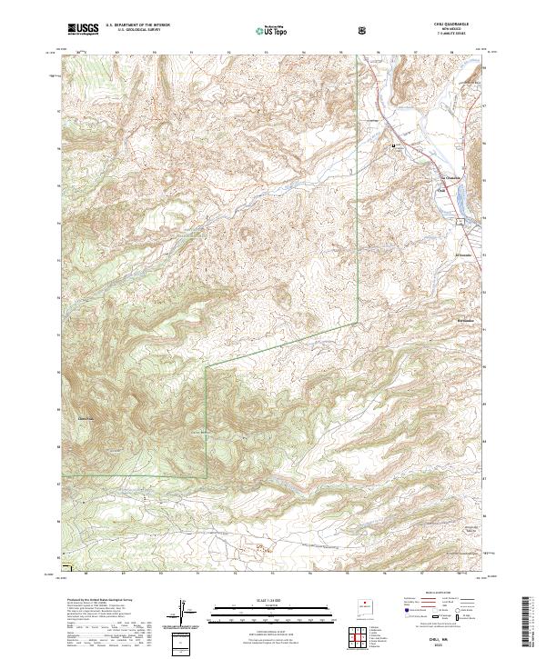 USGS Topographic Map – Chili