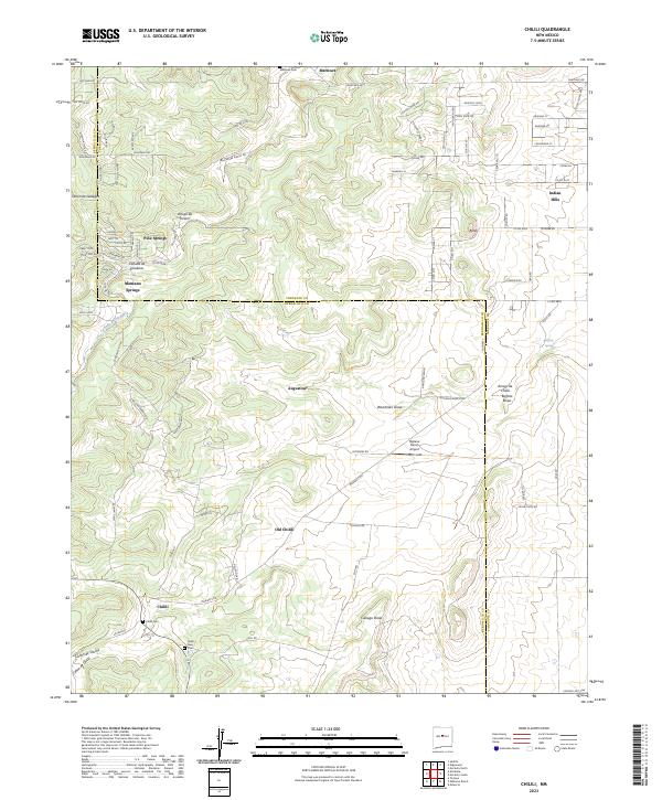 USGS Topographic Map – Chilili