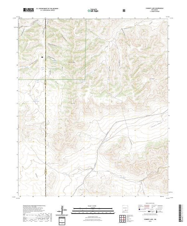 USGS Topographic Map – Chimney Lake