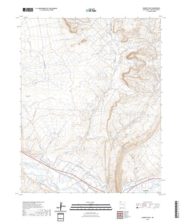 USGS Topographic Map – Chimney Rock