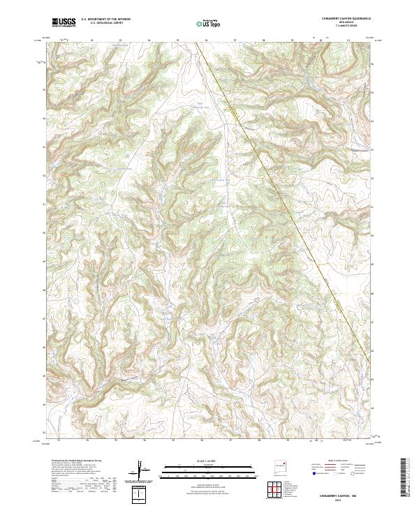 USGS Topographic Map – Chinaberry Canyon