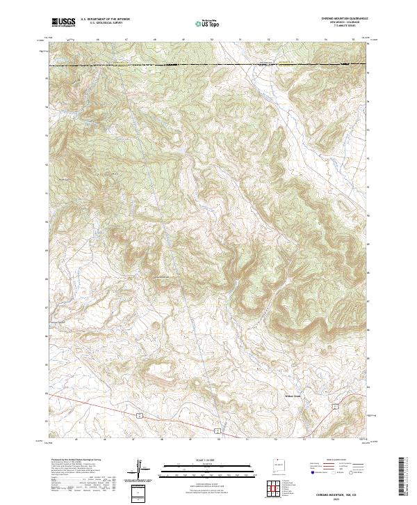 USGS Topographic Map – Chromo Mountain