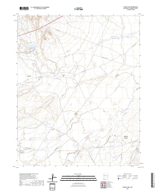 USGS Topographic Map – Chuska Lake