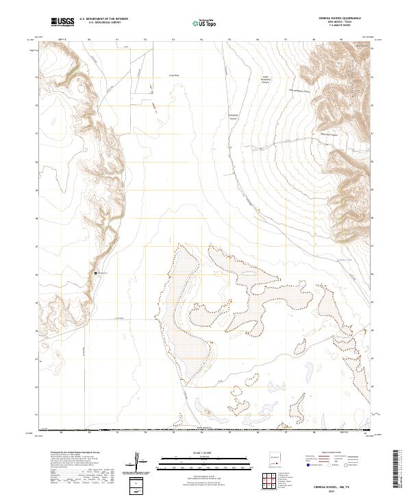 USGS Topographic Map – Cienega School