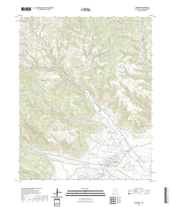 USGS Topographic Map – Cimarron