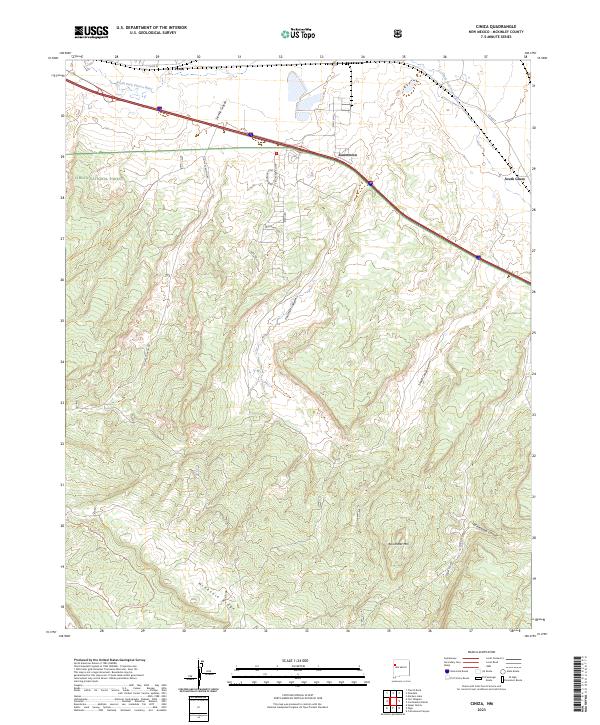 USGS Topographic Map – Ciniza