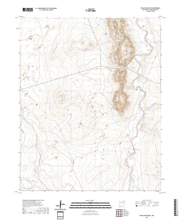 USGS Topographic Map – Circle Bar Ranch
