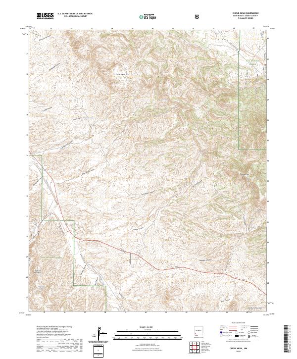 USGS Topographic Map – Circle Mesa