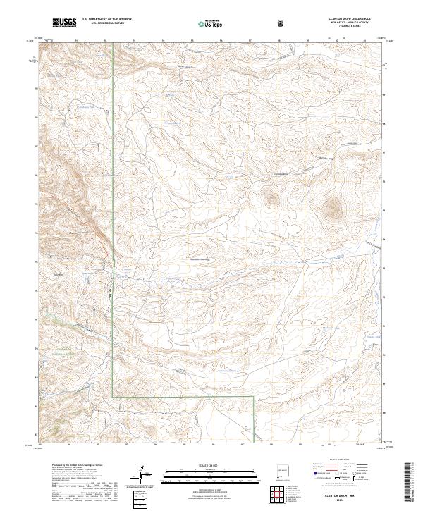 USGS Topographic Map – Clanton Draw