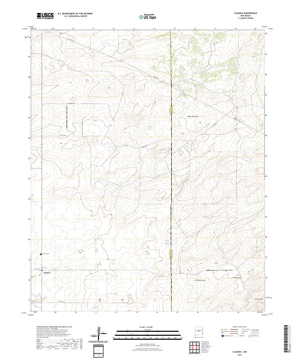 USGS Topographic Map – Claunch