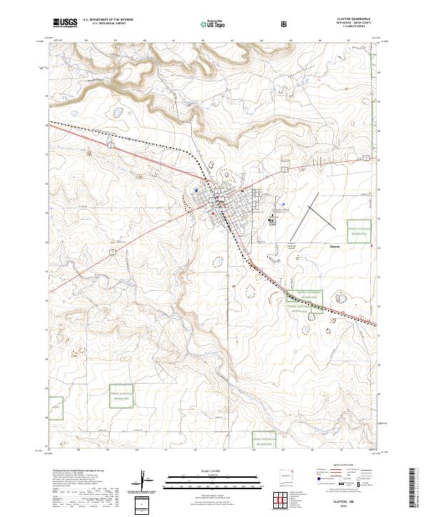 USGS Topographic Map – Clayton